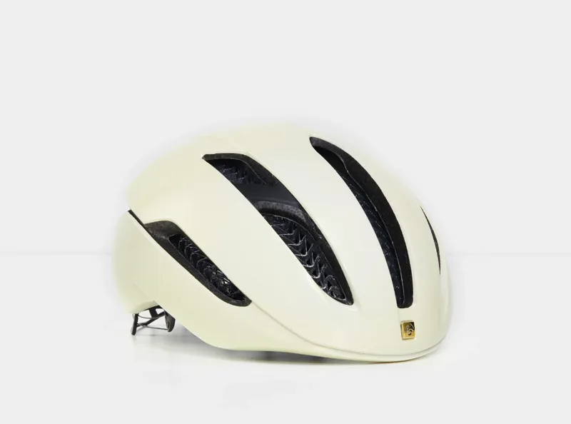 Bontrager XXX WaveCel LTD Cycling Helmet in Pearl/Gold Medium